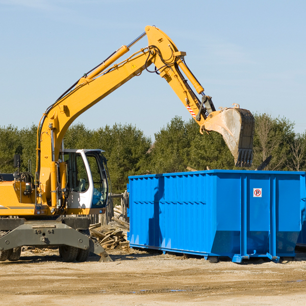 are there any restrictions on where a residential dumpster can be placed in Custar OH